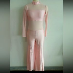 Nylonlycra Mesh Long Sleeves Turtleneck Dance
Unitard